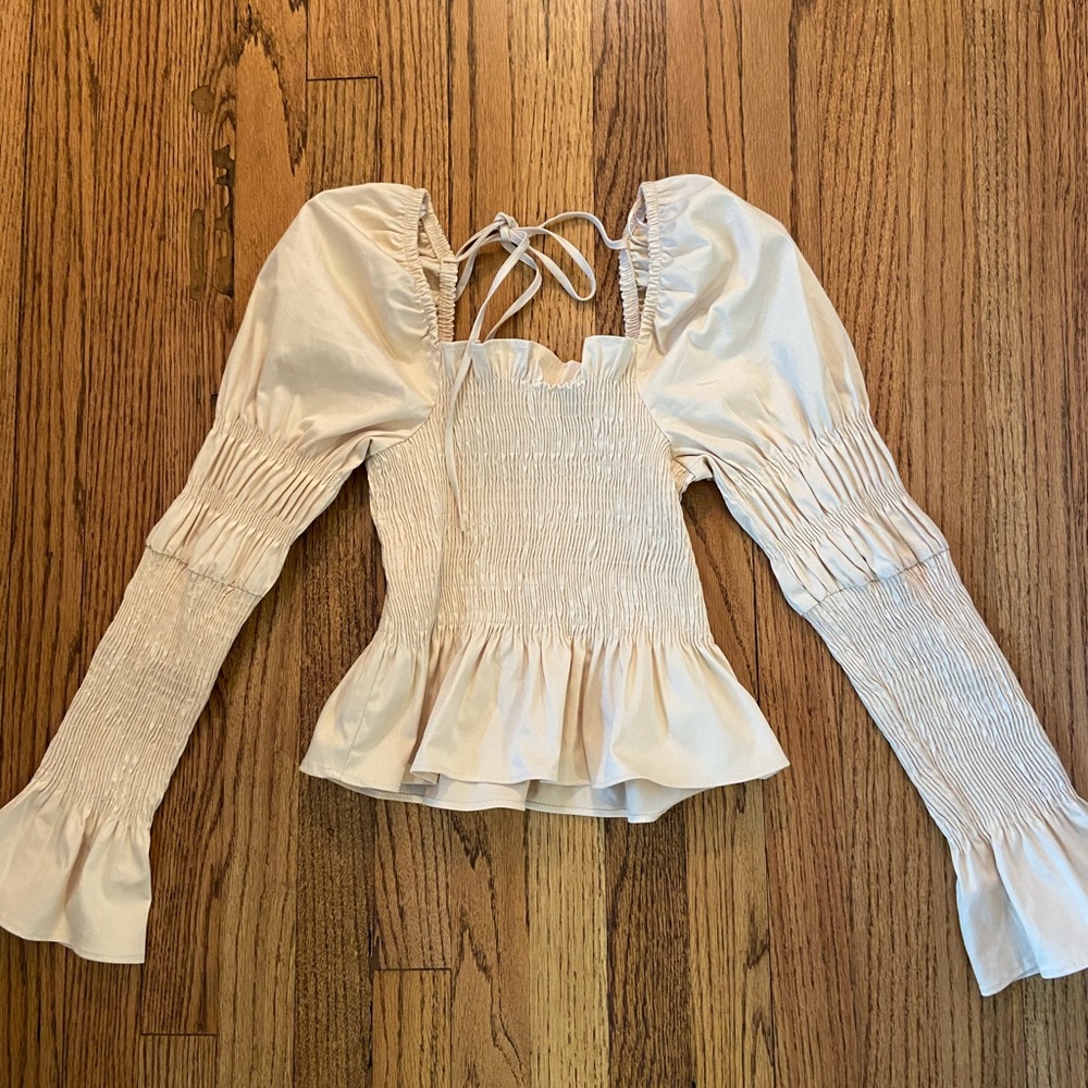 Topshop square neck blouse